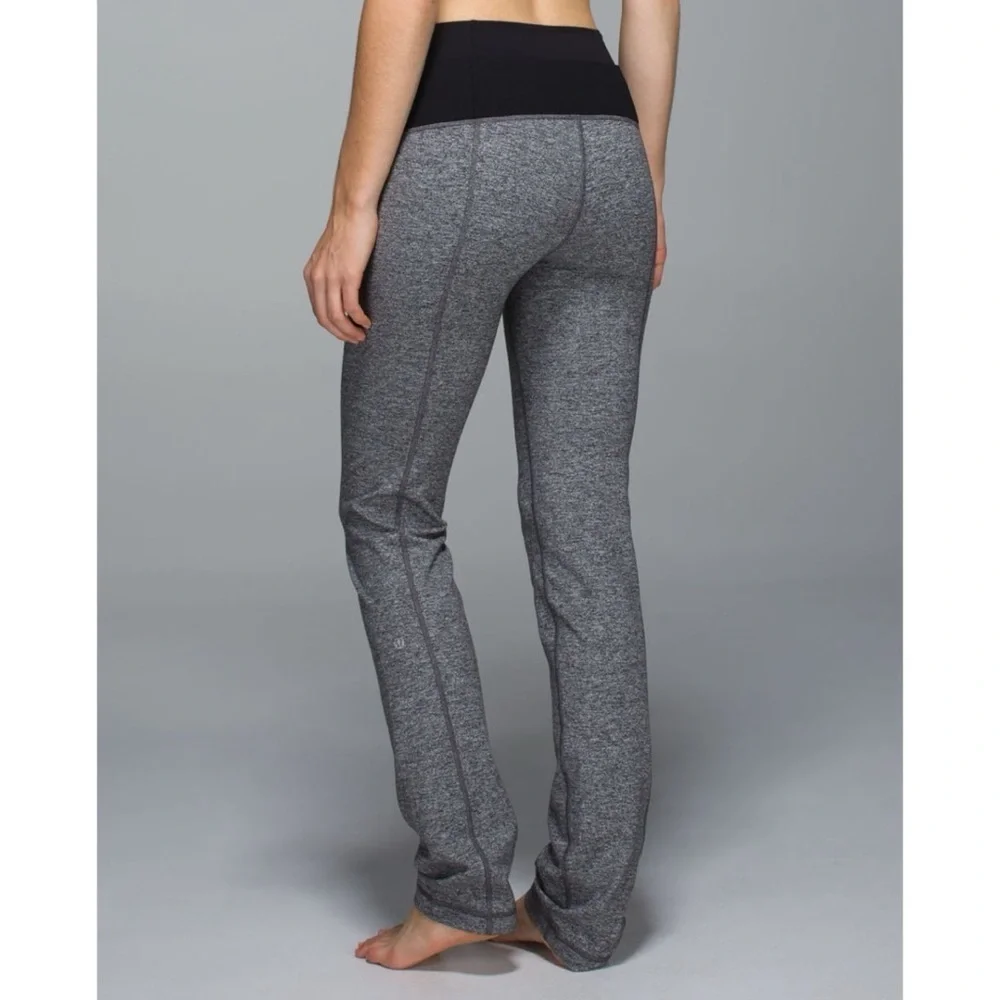 Lululemon Straight-Up Pant *Full-On Luon in Heathered Deep Coal